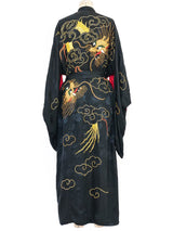 Dragon Embroidered Black Robe Jacket arcadeshops.com