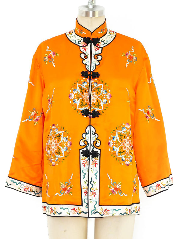Embroidered Silk Chinese Jacket Jacket arcadeshops.com