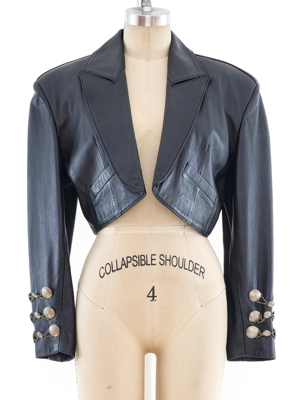 Concho Embellished Leather Ensemble Suit arcadeshops.com