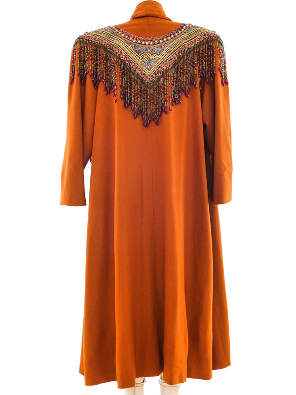 Embellished Maxi Coat Outerwear arcadeshops.com