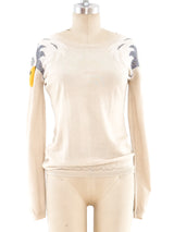 Jean Charles de Castelbajac Eagle Intarsia Sweater Top arcadeshops.com