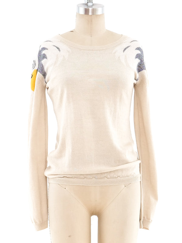 Jean Charles de Castelbajac Eagle Intarsia Sweater Top arcadeshops.com