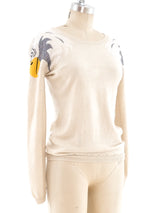 Jean Charles de Castelbajac Eagle Intarsia Sweater Top arcadeshops.com