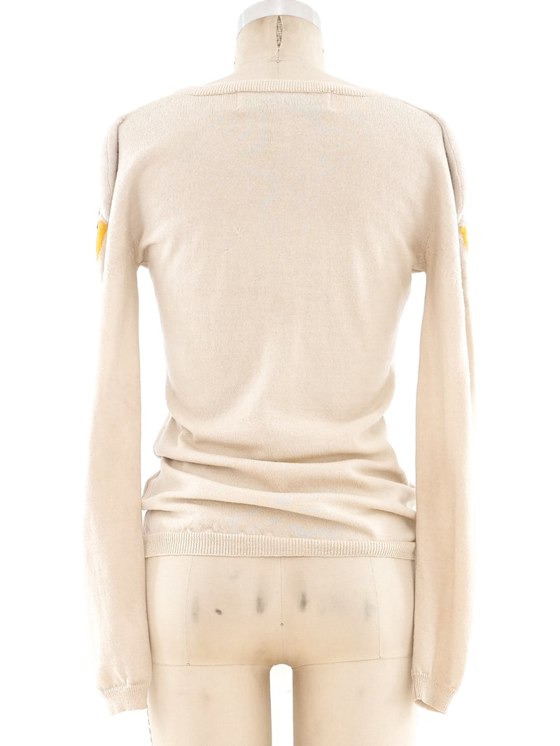 Jean Charles de Castelbajac Eagle Intarsia Sweater Top arcadeshops.com