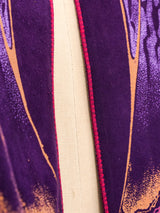 Roberto Cavalli Hand Painted Suede Ensemble Suit arcadeshops.com