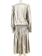 Metallic Houndstooth Lamé Dress Dress arcadeshops.com