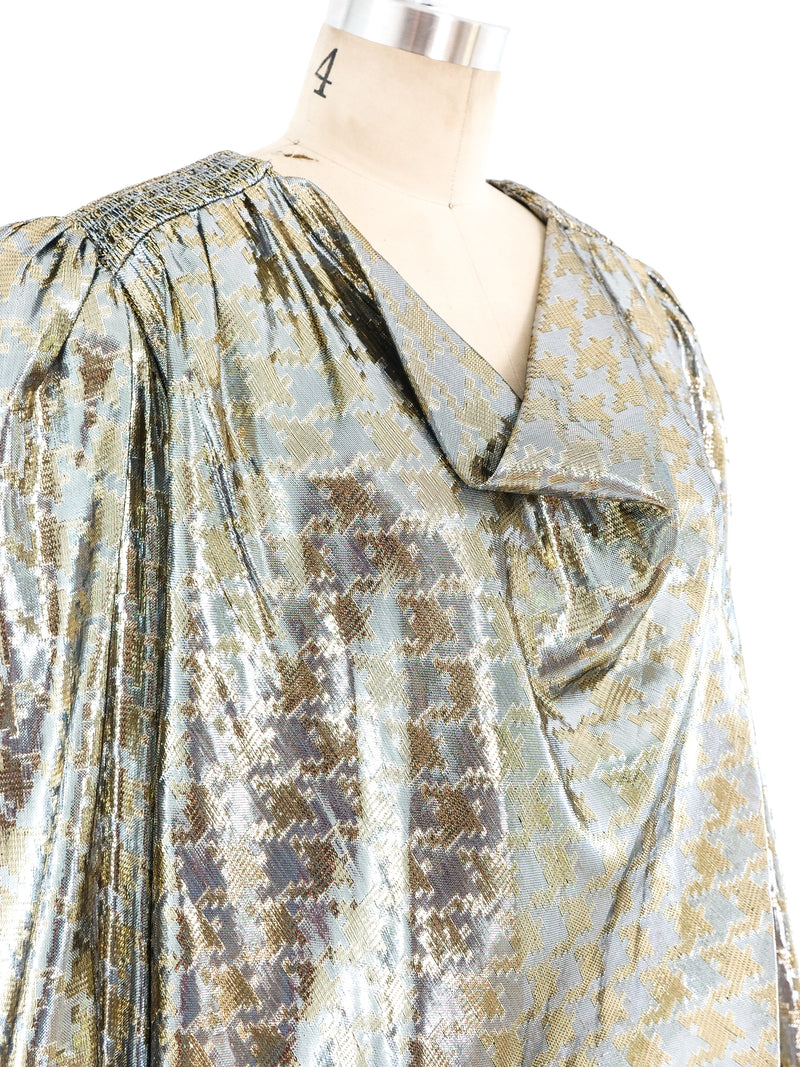 Metallic Houndstooth Lamé Dress Dress arcadeshops.com