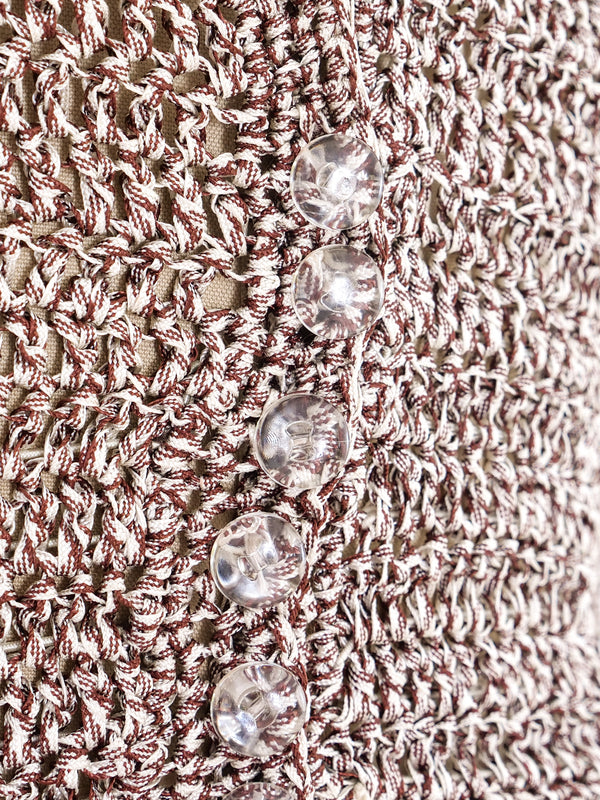 Brown and Grey Hand Crochet Ensemble Suit arcadeshops.com