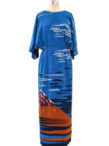 Mt Fuji Printed Maxi Dress Dress arcadeshops.com