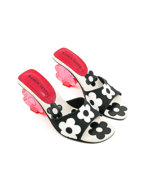 Acrylic Daisy Heel Sandals Accessory arcadeshops.com