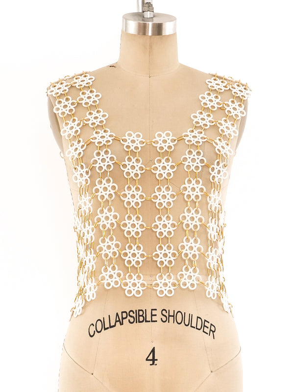 1960's Plastic Flower Link Top Top arcadeshops.com