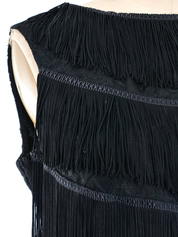 Fringe Trimmed Lace Ensemble Suit arcadeshops.com