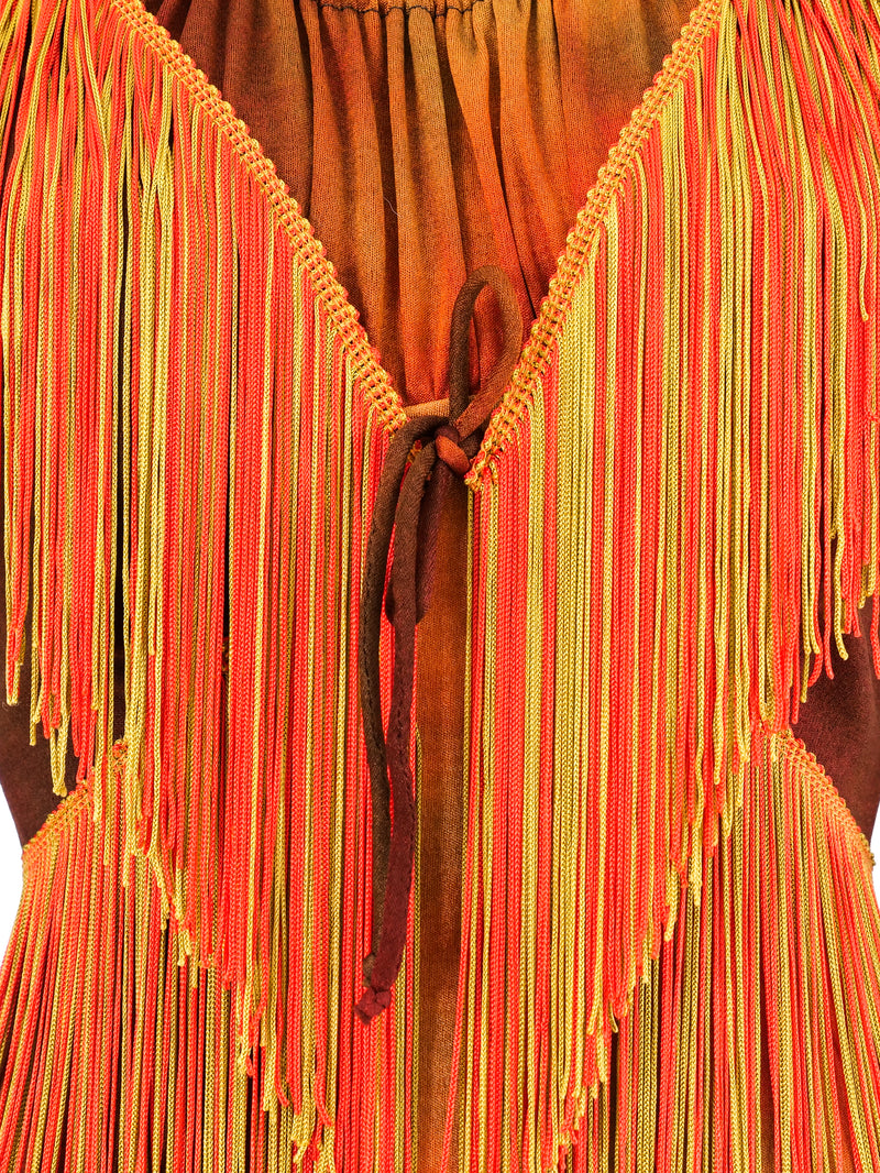 Tie Dye Halter Dress Ensemble Suit arcadeshops.com
