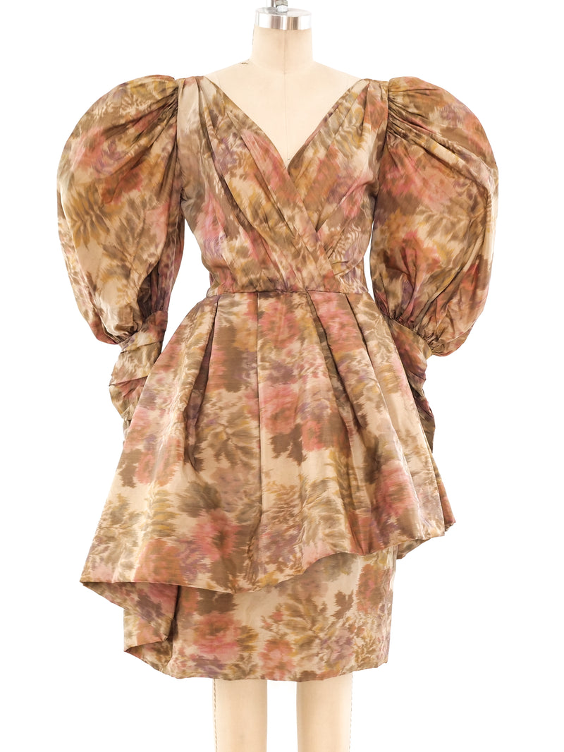 Paul Louis Orrier Floral Puff Sleeve Dress Dress arcadeshops.com