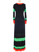 Giorgio di Sant'Angelo Airplane Knit Maxi Dress Dress arcadeshops.com