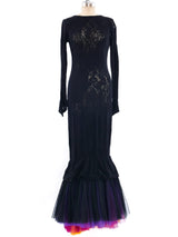 Yvan and Marzia Tulle Trimmed Mermaid Dress Dress arcadeshops.com