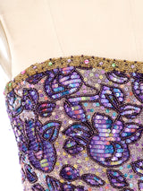 Mary McFadden Embellished Strapless Floral Dress Dress arcadeshops.com