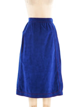 Stephen Burrows Electric Blue Ultrasuede Ensemble Suit arcadeshops.com