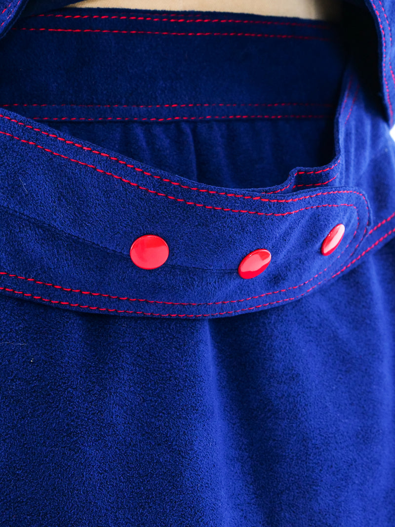 Stephen Burrows Electric Blue Ultrasuede Ensemble Suit arcadeshops.com