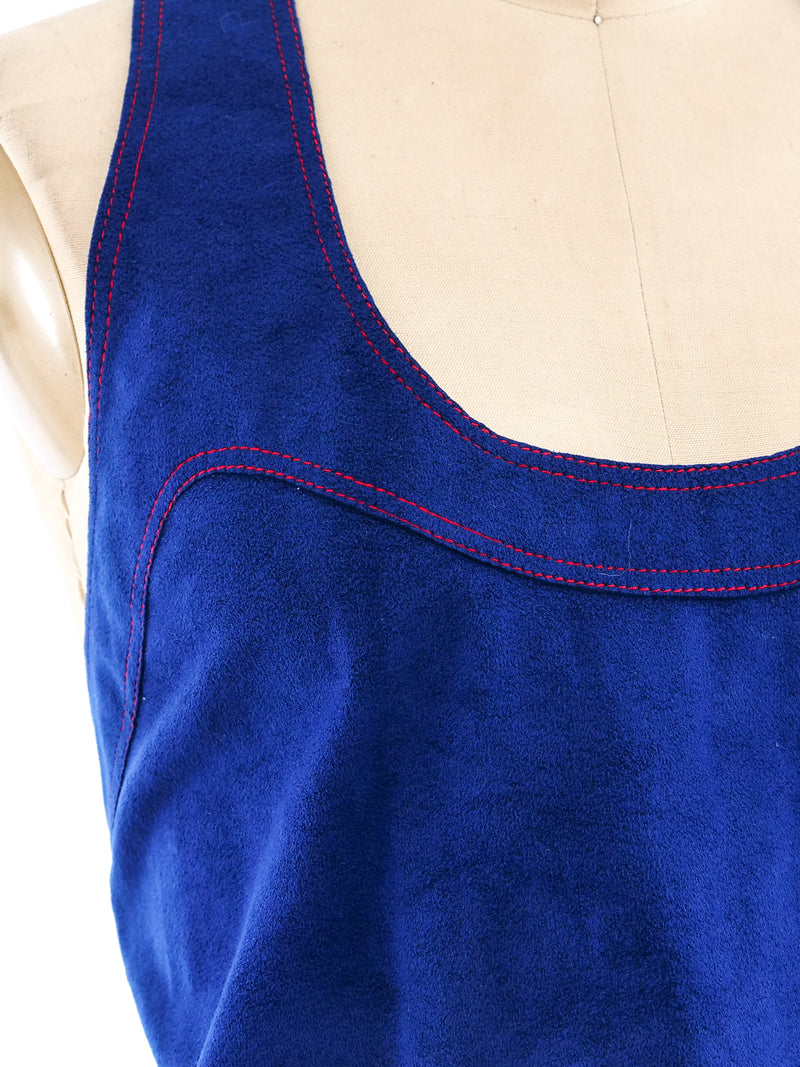 Stephen Burrows Electric Blue Ultrasuede Ensemble Suit arcadeshops.com