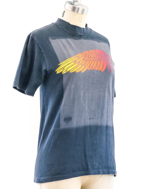 Faded Harley Davidson Wing Graphic Tee T-shirt arcadeshops.com