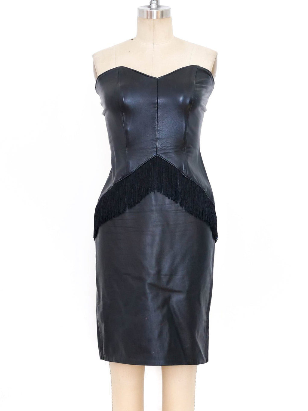 Leather bustier dress hotsell