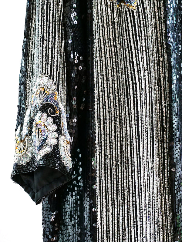 Fully Embellished Deco Inspired Duster Jacket arcadeshops.com