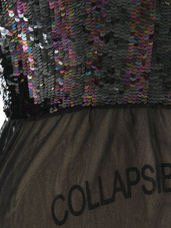 Striped Sequin Bodysuit Suit arcadeshops.com