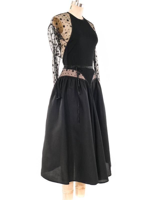 Geoffrey Beene Lace Bodice Gown Dress arcadeshops.com