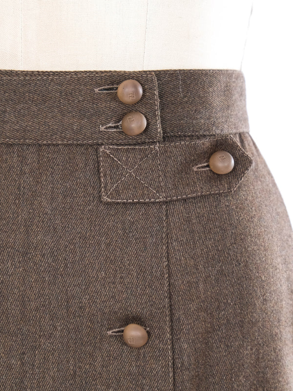 Fendi Military Inspired Skirt Bottom arcadeshops.com