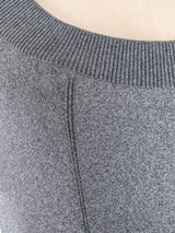 Alaia Heather Grey Knit Bodysuit Suit arcadeshops.com