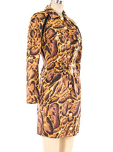 Versus Gianni Versace Leopard Print Dress Dress arcadeshops.com