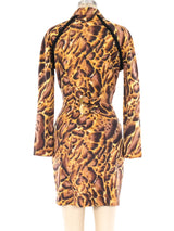 Versus Gianni Versace Leopard Print Dress Dress arcadeshops.com