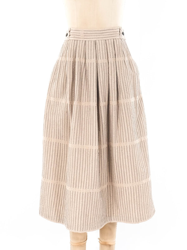 Issey Miyake Plantation Textured Midi Skirt Bottom arcadeshops.com