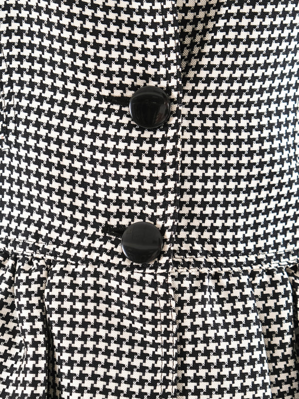 Valentino Houndstooth Peplum Jacket Jacket arcadeshops.com