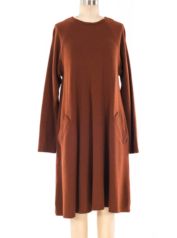 Bill Blass Cognac Sweater Dress Dress arcadeshops.com