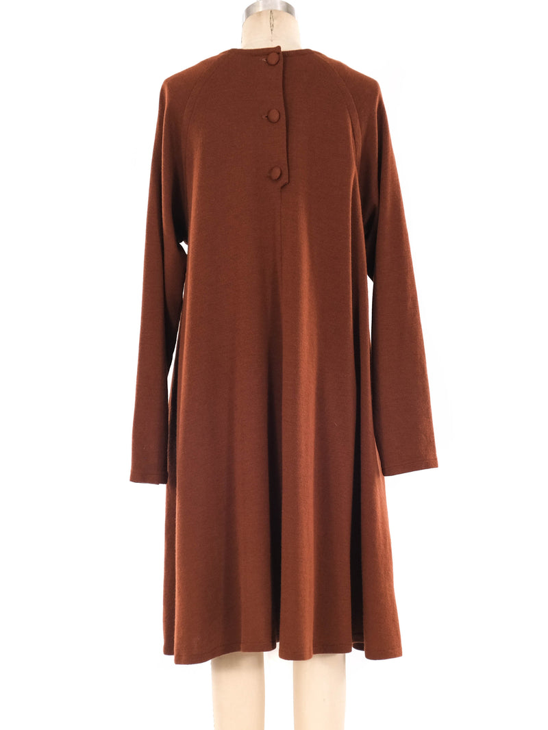 Bill Blass Cognac Sweater Dress Dress arcadeshops.com
