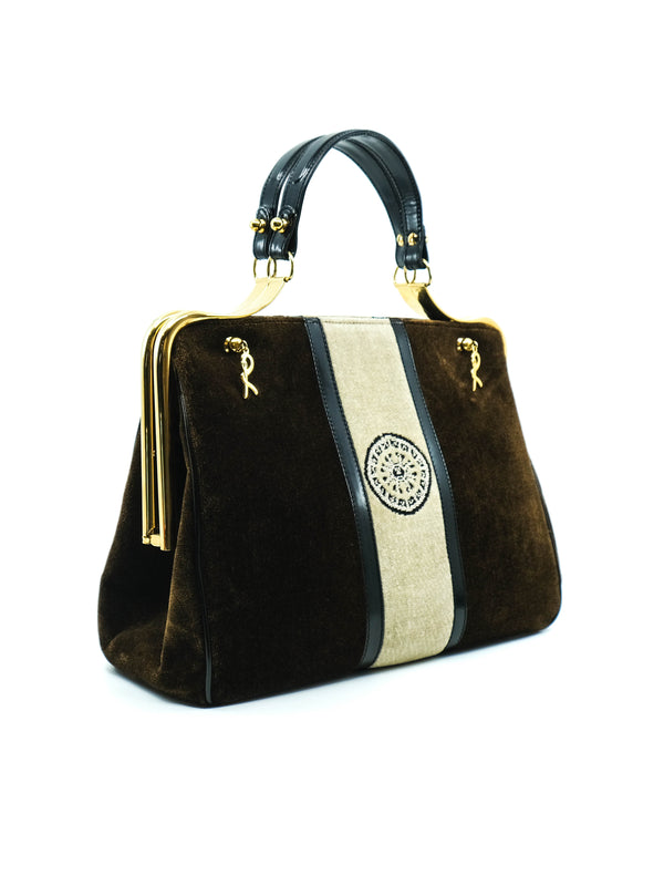 Roberta di Camerino Velvet Top Handle Bag Accessory arcadeshops.com