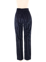 Versace Jeans Striped Velvet Pants Bottom arcadeshops.com