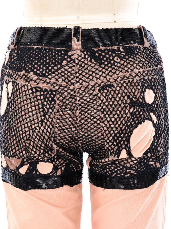 Christian Dior Bead and Lace Embellished Pants Bottom arcadeshops.com