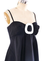Thierry Mugler Buckle Accent Babydoll Dress Dress arcadeshops.com