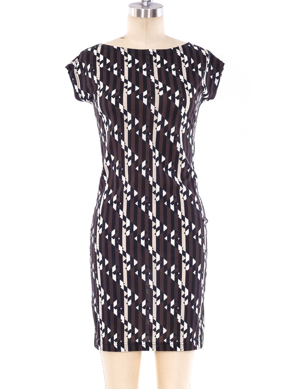 Fendi Zucca Print Mini Dress Dress arcadeshops.com