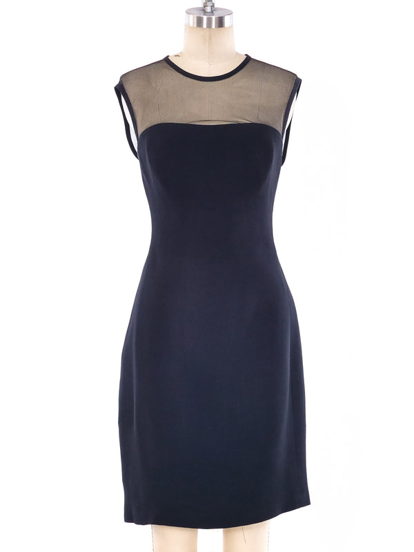 Gianni Versace Net Neckline Dress Dress arcadeshops.com