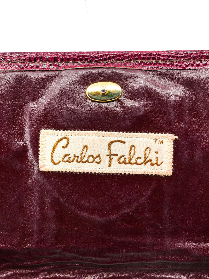 Carlos Falchi Patchwork Envelope Clutch Accessory arcadeshops.com