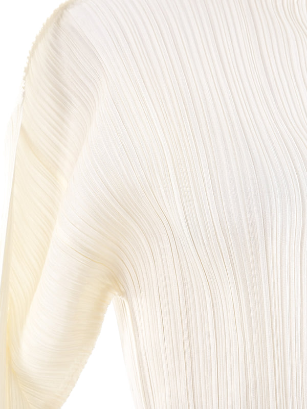 Issey Miyake Pleats Please Ivory Plisse Top Top arcadeshops.com