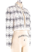 Embellished Cropped Jacket Jacket arcadeshops.com