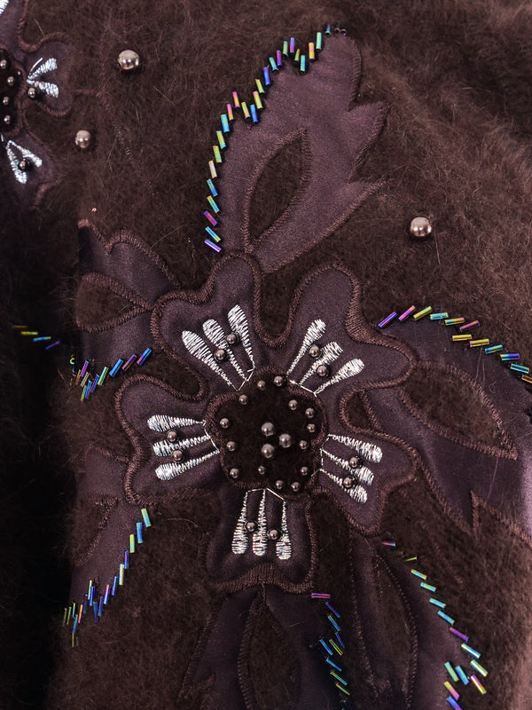 Embellished Angora Cardigan Jacket arcadeshops.com