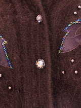 Embellished Angora Cardigan Jacket arcadeshops.com