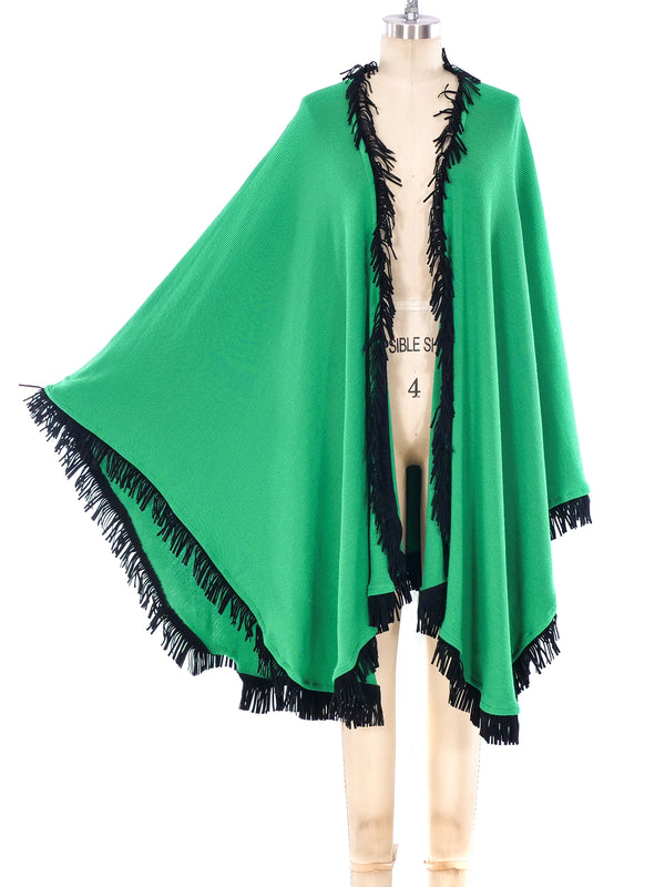 Yves Saint Laurent Fringe Trimmed Shawl Jacket arcadeshops.com