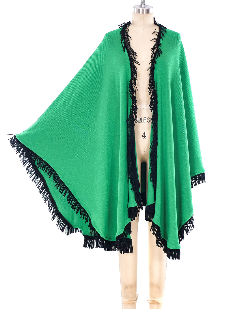 Yves Saint Laurent Fringe Trimmed Shawl Jacket arcadeshops.com